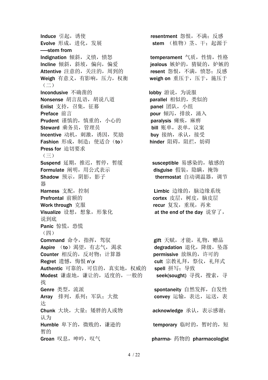 考研英语历核心单词整理_第4页