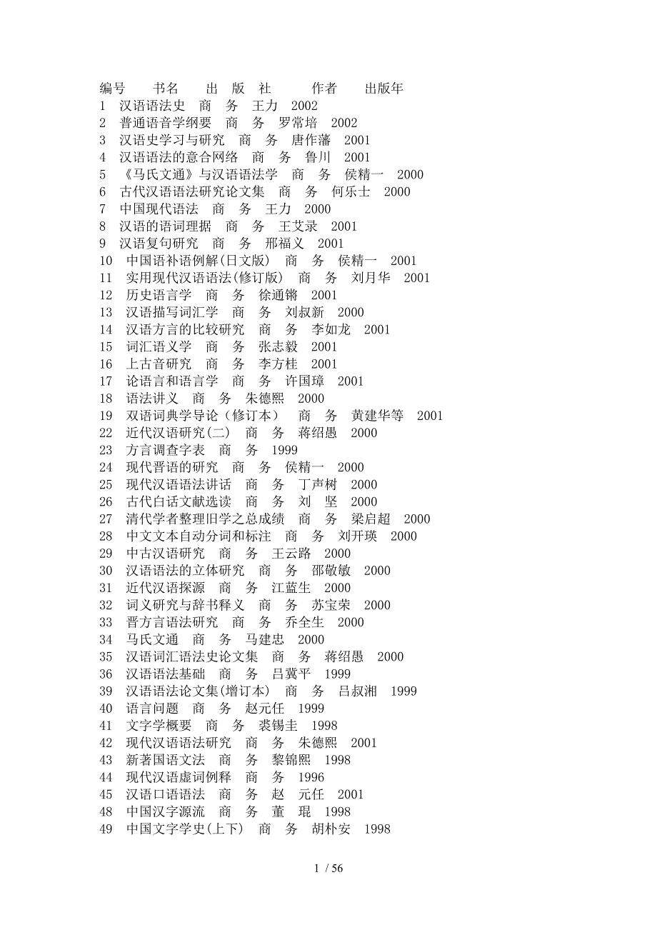 语言学书目_第1页