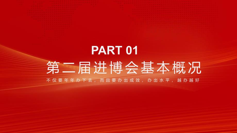 红色政府党建进口博览会介绍 PPT模板_第4页