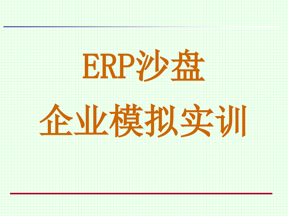 erp沙盘中职_第1页