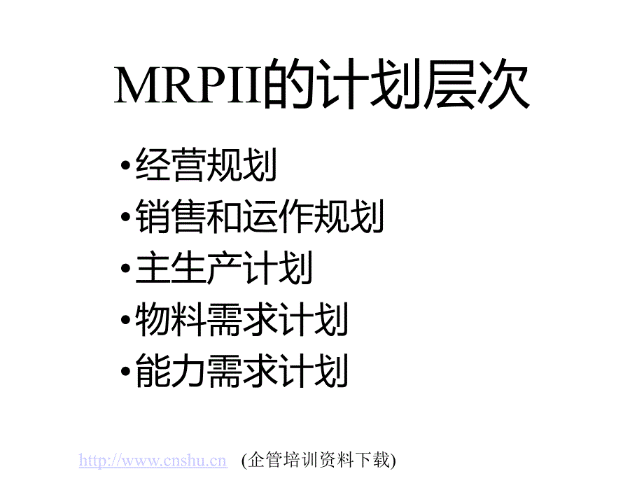 mrpii的计划层次_第1页