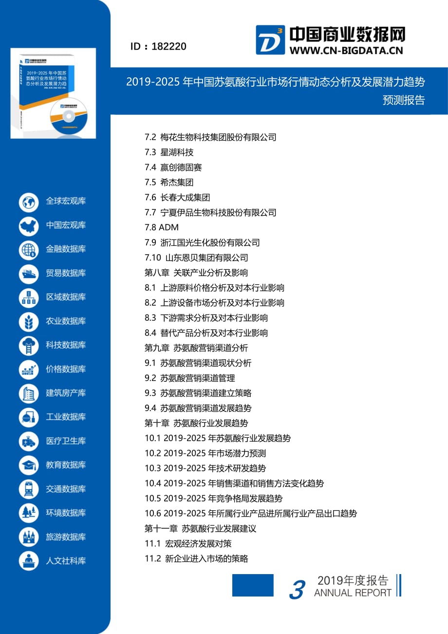 最新报告2019-2025年中国苏氨酸行业市场行情动态分析及发展潜力趋势预测报告(目录)_第3页