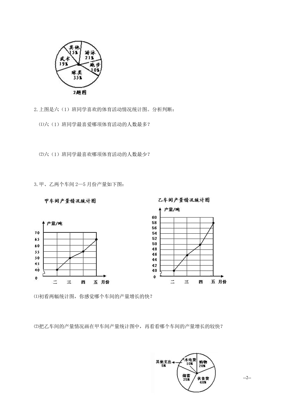 （人教新课标）六年级数学下册第四单元测试卷_第2页