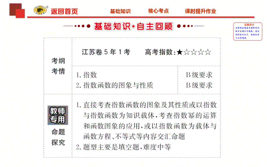 高中数学全程复习-2.4指数、指数函数_第2页