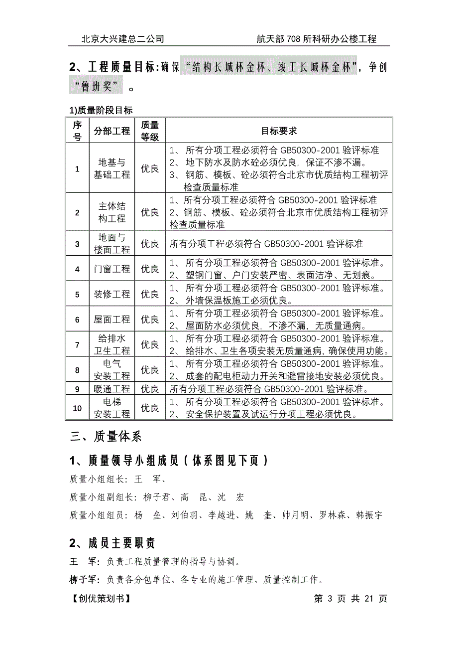 【实用文档】2019年最新航天部708所装修创优策划_第3页