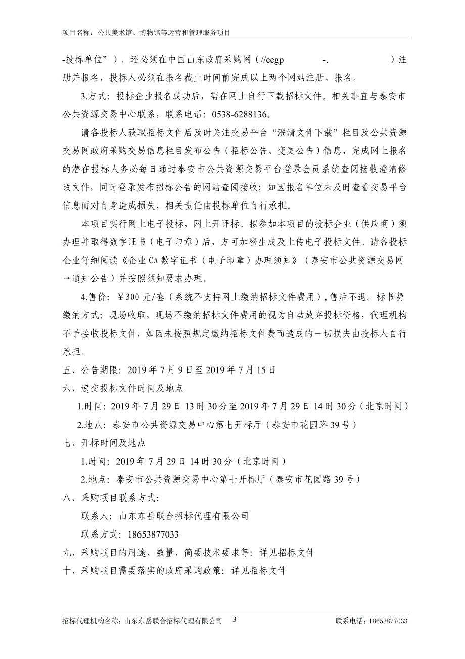 公共美术馆、博物馆等运营和管理服务项目公开招标文件_第4页