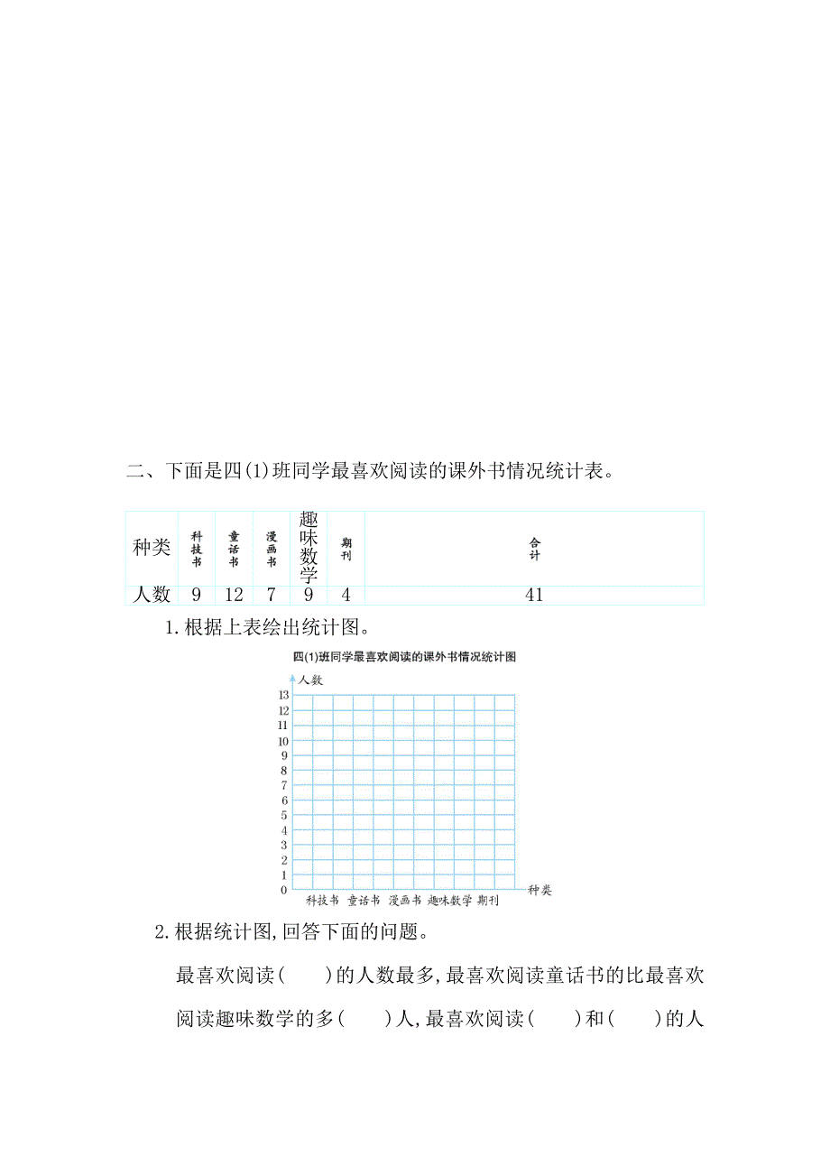 寒假作业人教版数学四年级上册第七单元巩固练习_第4页