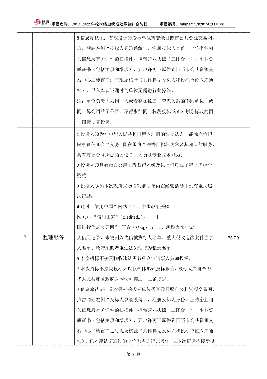 2019-2022年松材线虫病绩效承包综合防控项目招标文件_第4页