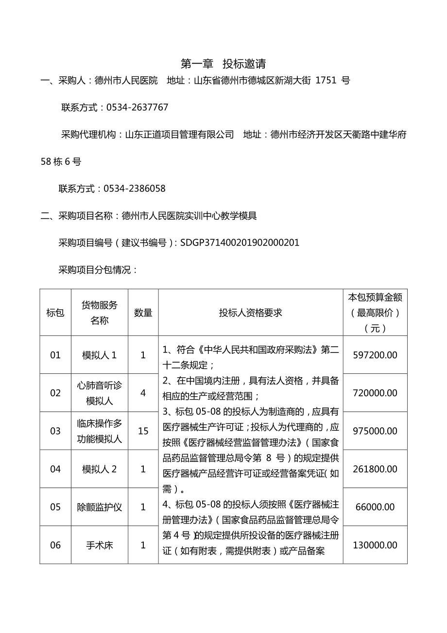 德州市人民医院实训中心教学模具公开招标文件_第4页