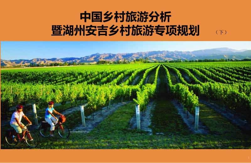 中国乡村旅游分析暨湖州安吉乡村旅游专项规划报告（下）_第1页