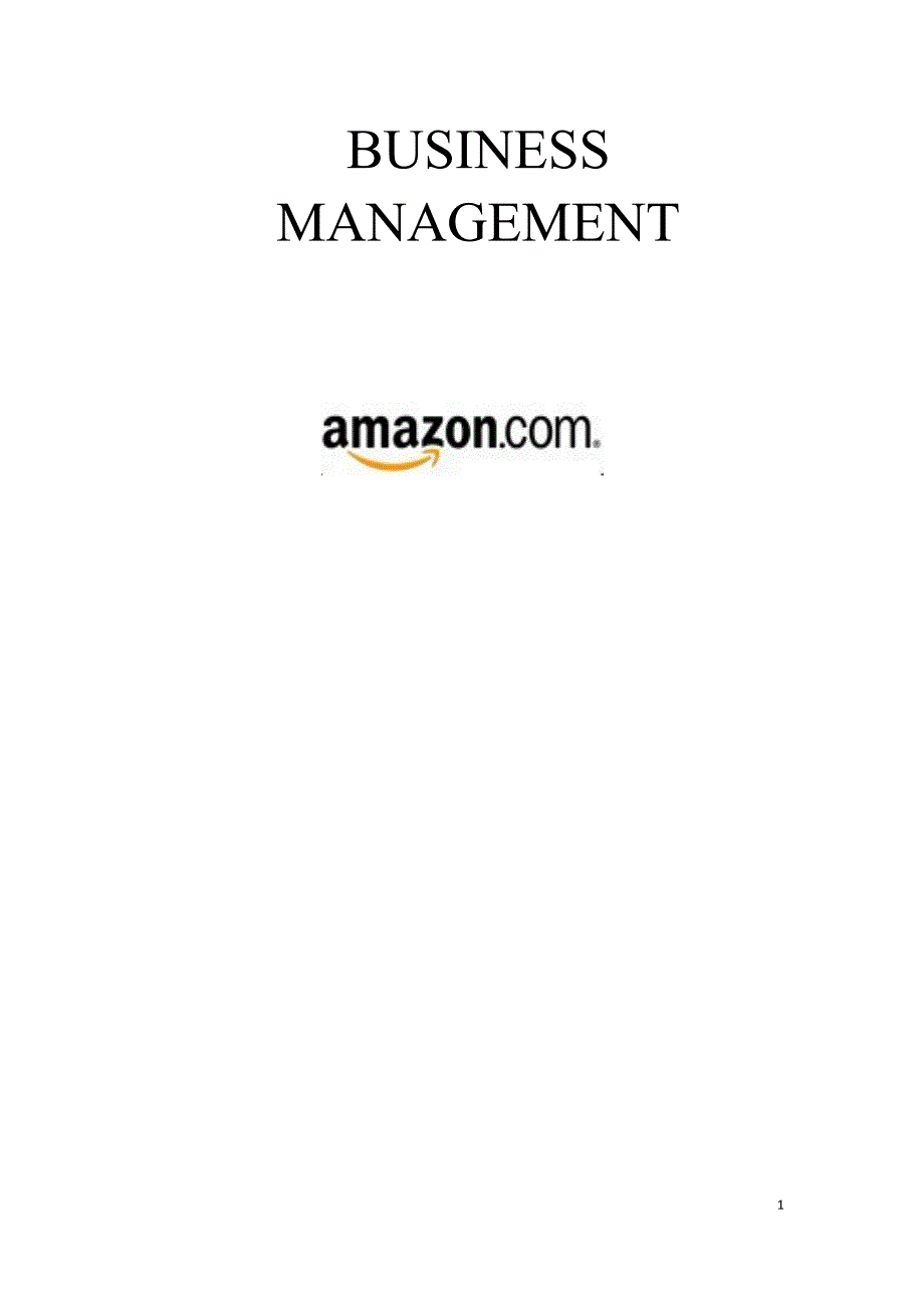 亚马逊商业管理分析全英文版_第1页