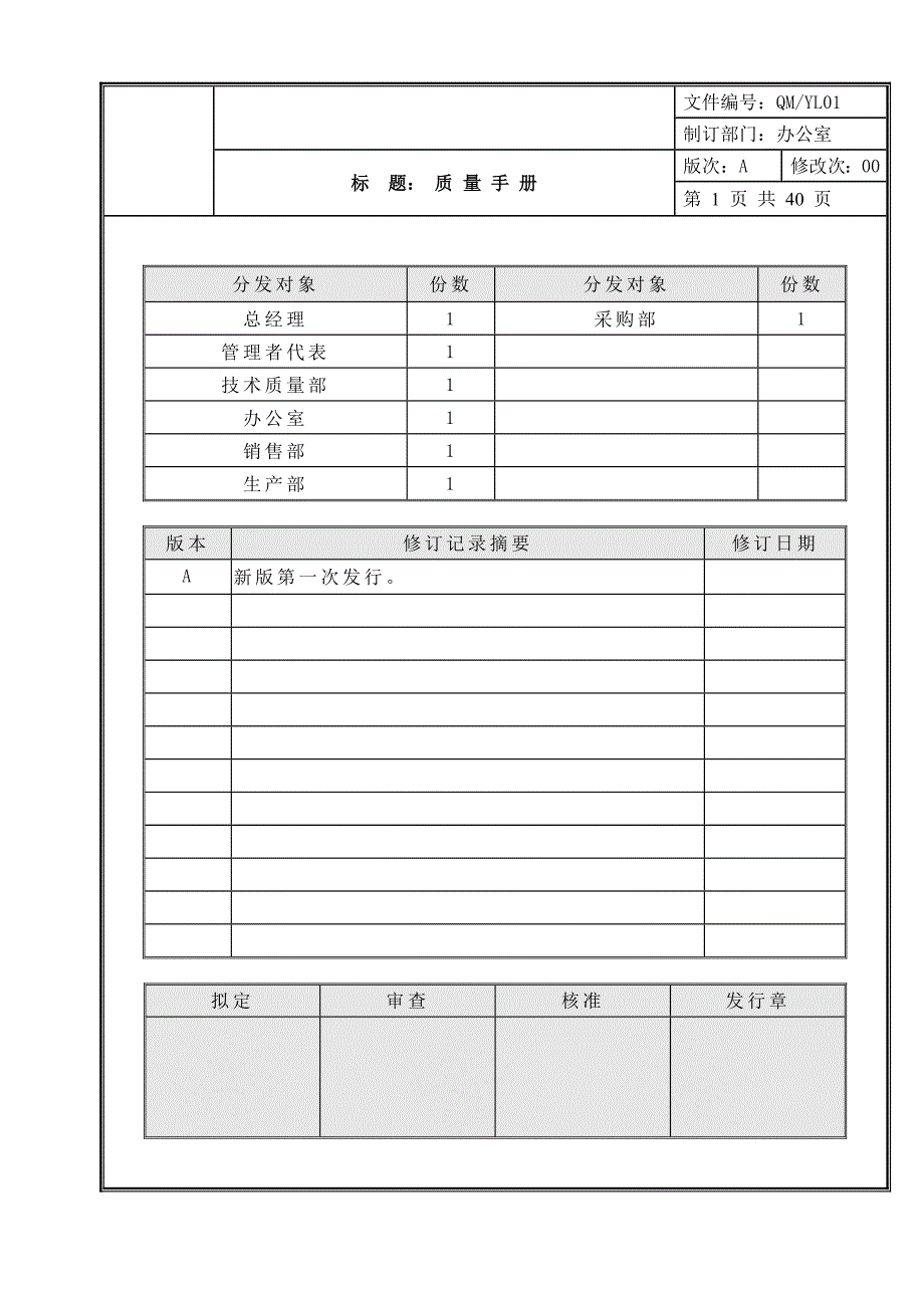 有限公司质量手册_第1页