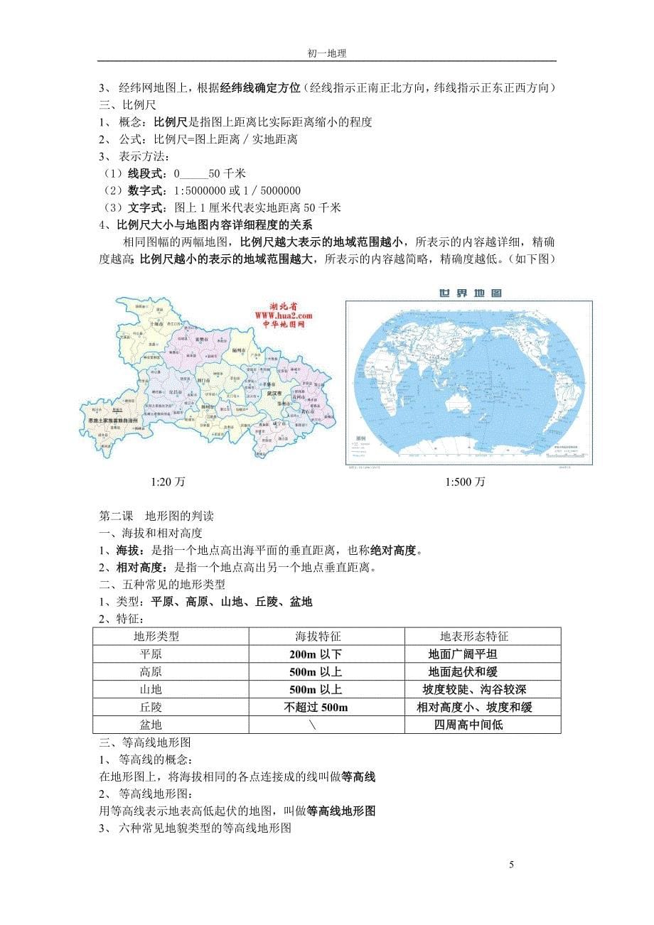 商务星球版七年级上册地理知识点归纳总结_第5页