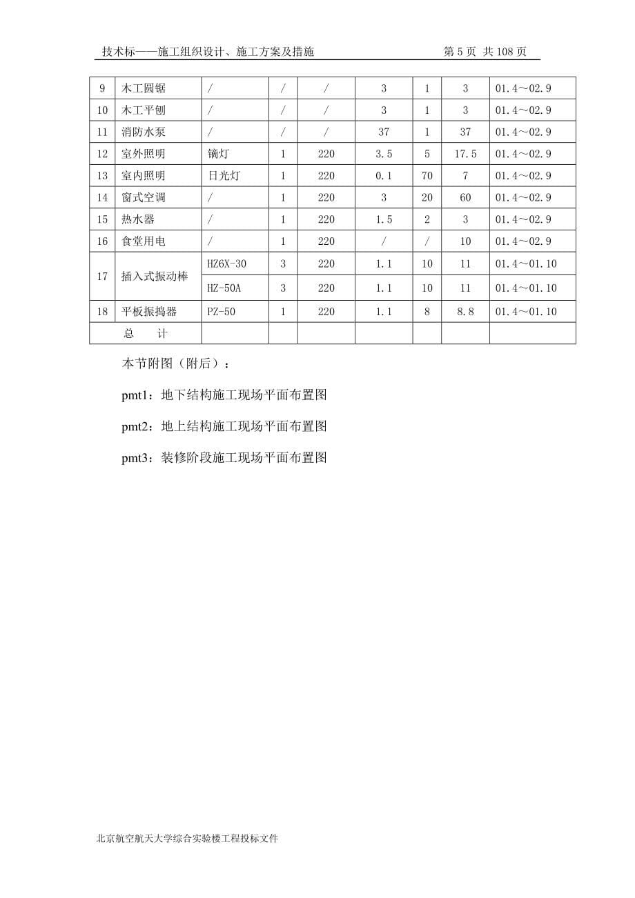 北航综合实验楼施工组织设计_第5页