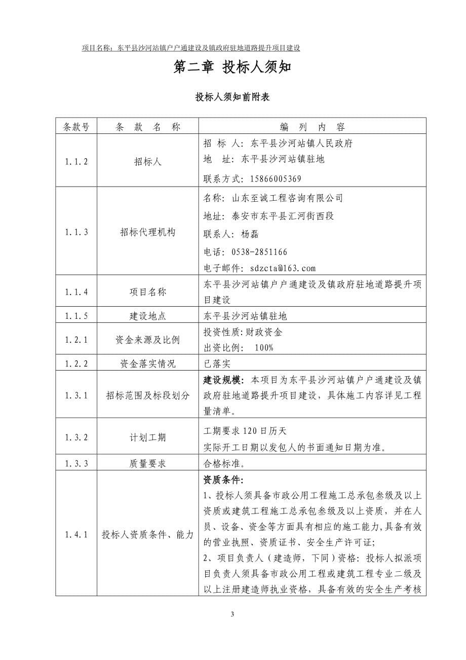 道路提升项目建设招标文件_第5页