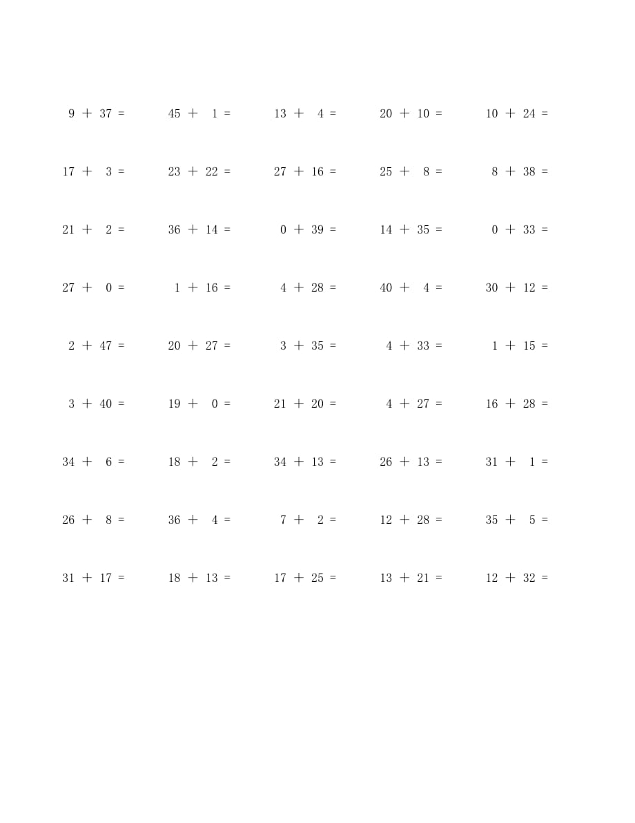 50以内加法口算题100道 (64)_第2页