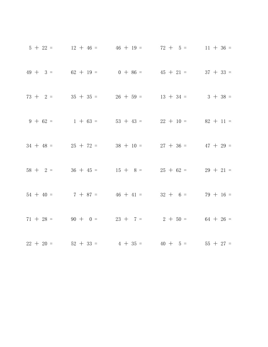 100以内加法口算题100道 (29)_第2页