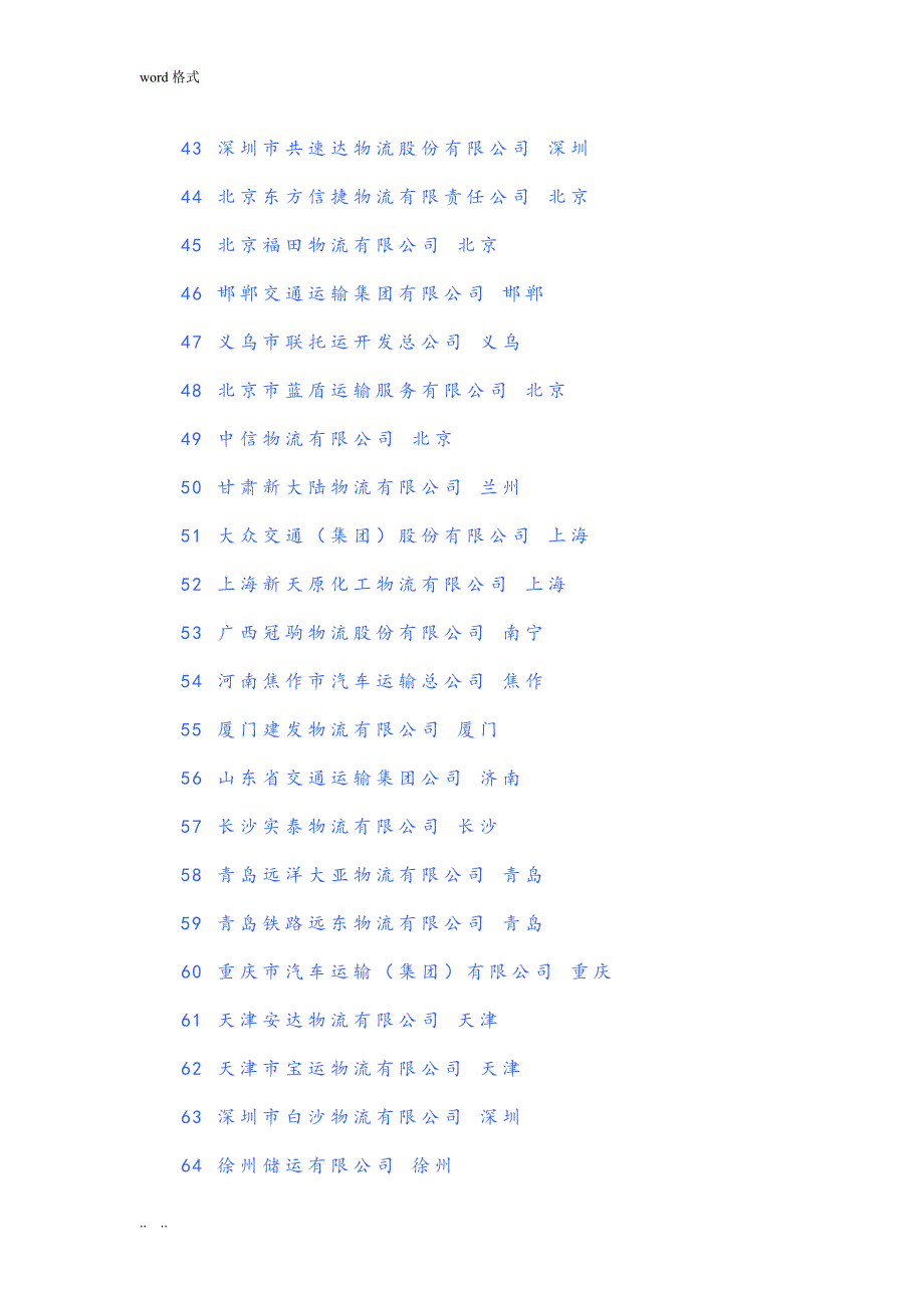 全国物流公司排名13103_第3页