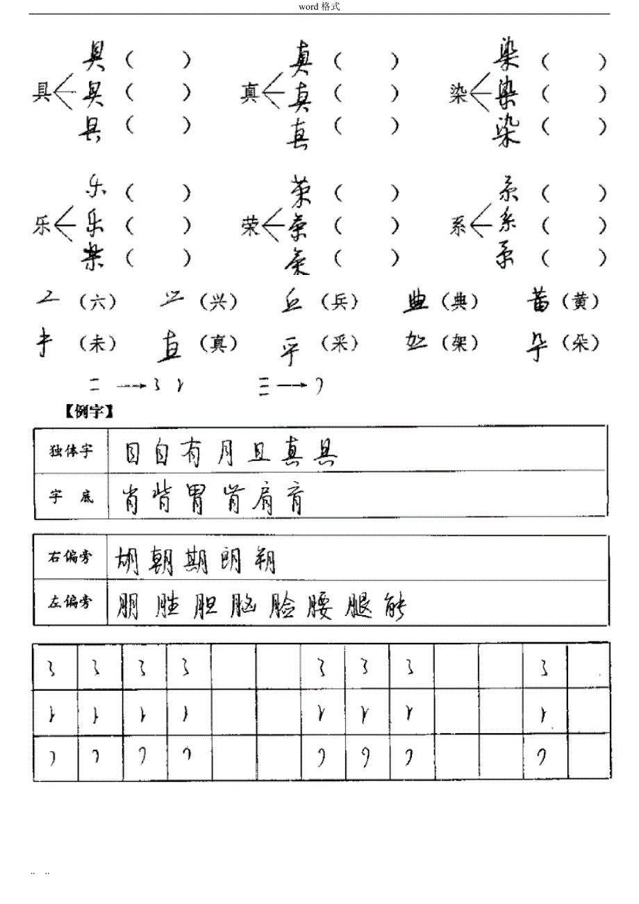 第3单元(打印版)席殊3SFM实用硬笔字60小时训练_第3页