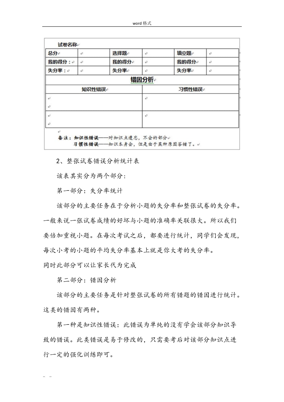 高中三年级考试后如何做好试卷分析报告_第2页