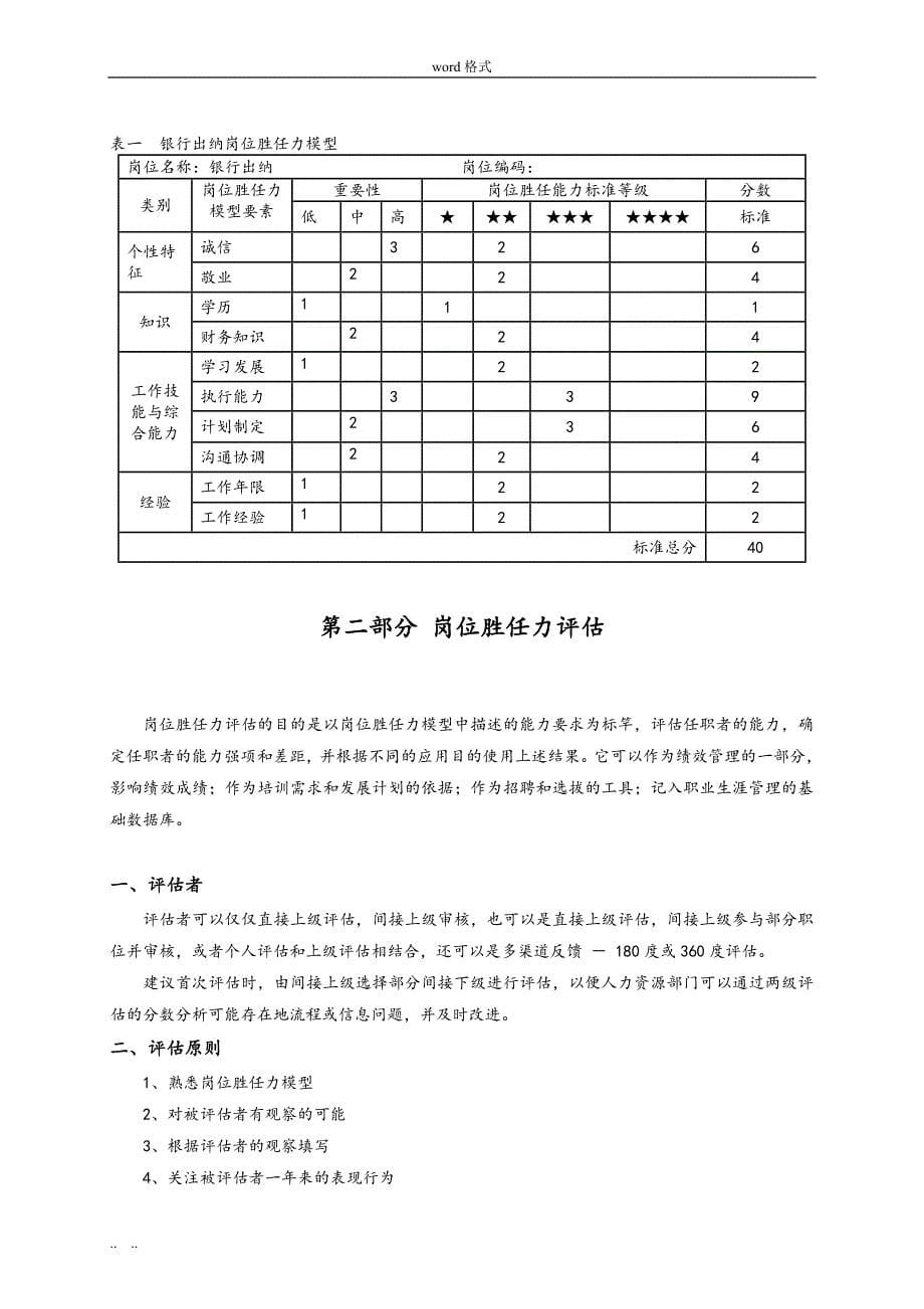 岗位胜任力模型评估手册范本_第5页