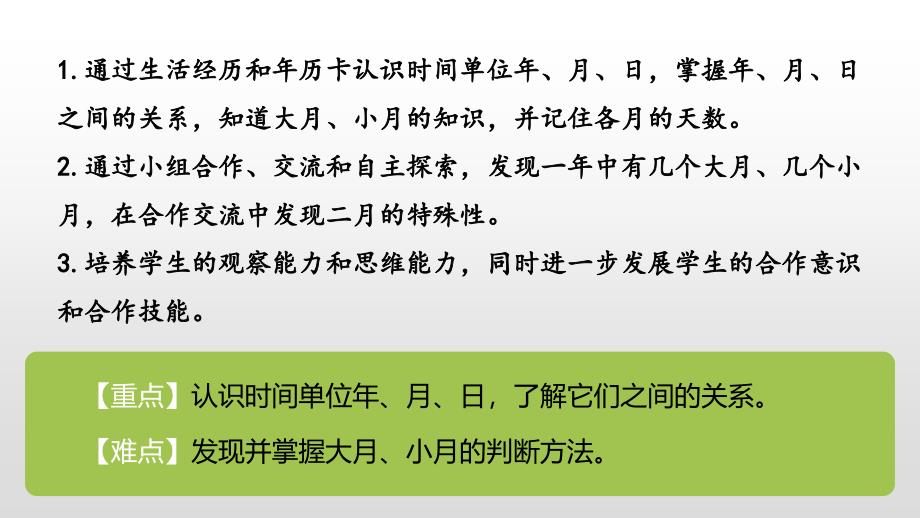 三年级下册数学课件-第6单元年、月、日第1课时人教新课标（2014秋） (共21张PPT)_第2页