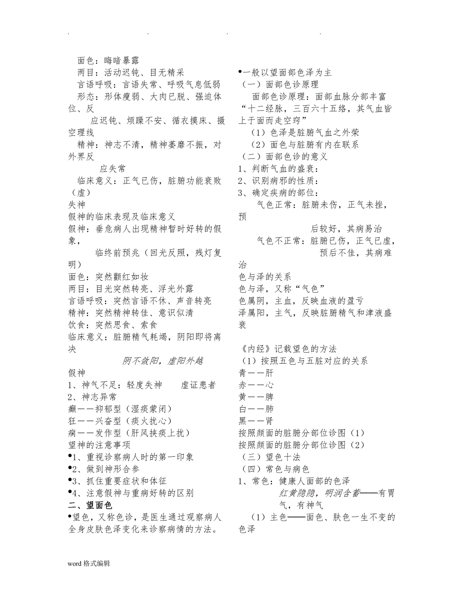 2015中医诊断学笔记(考试必备非常详细)_第2页