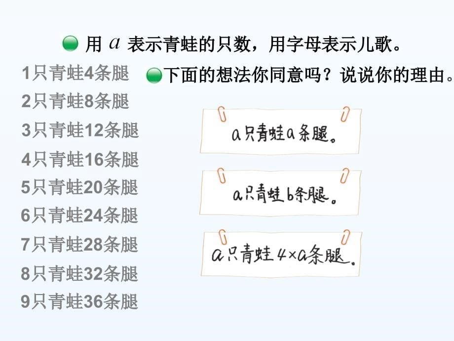 四年级数学下册用字母表示数_第5页