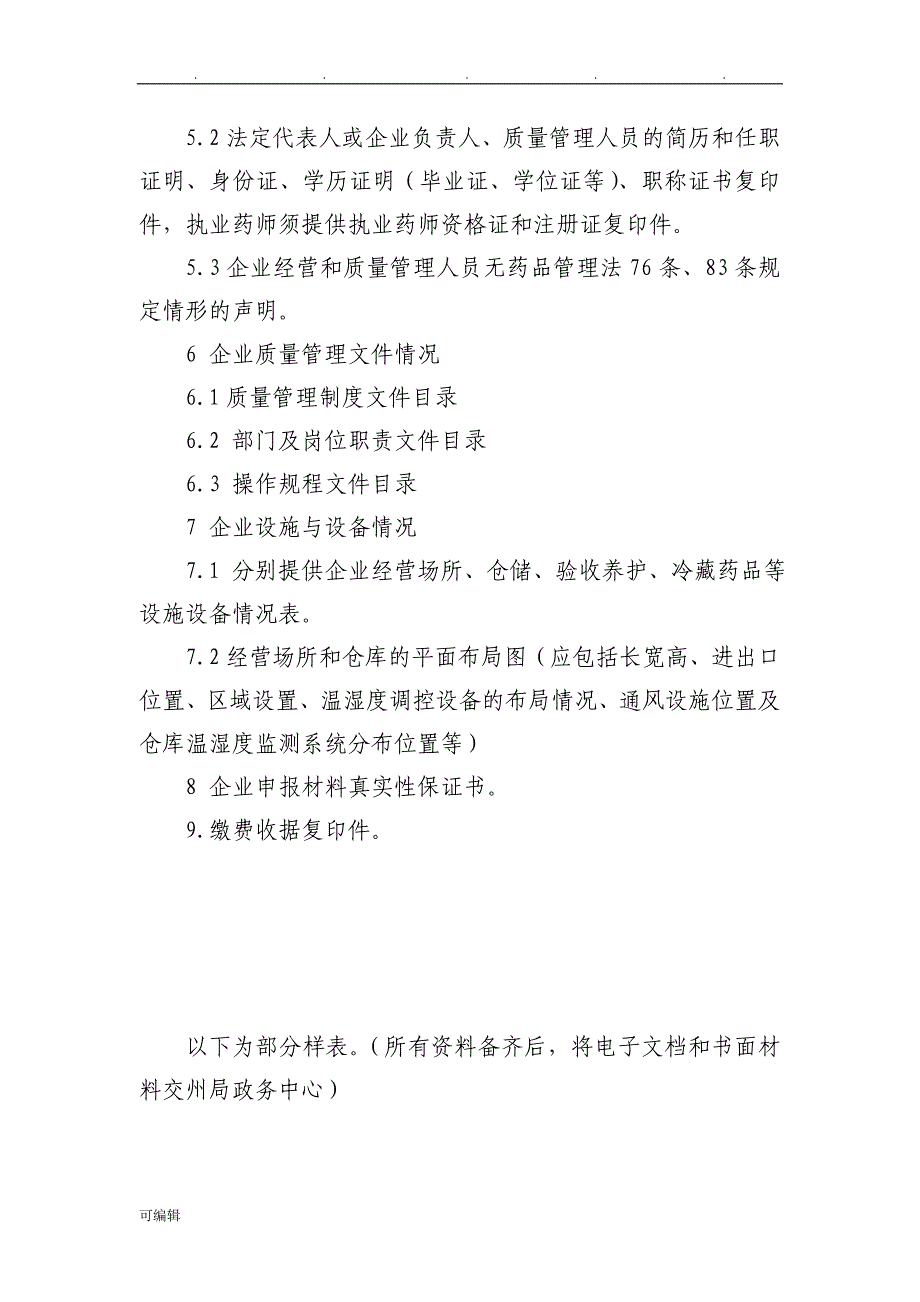 湖南药品零售企业GSP认证申请资料要求内容_第2页