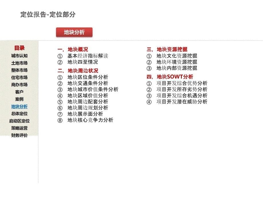 项目SL定位报告框架-房地产前策可行性报告_第5页