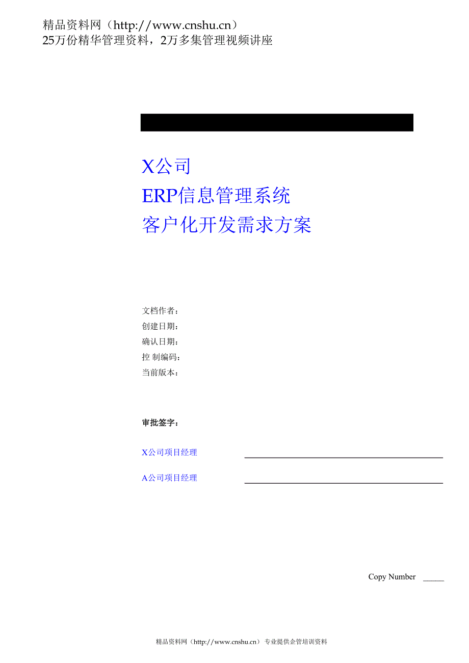 （ERPMRP管理)公司ERP信息管理系统客户化开发需求方案（DOC30页）_第1页