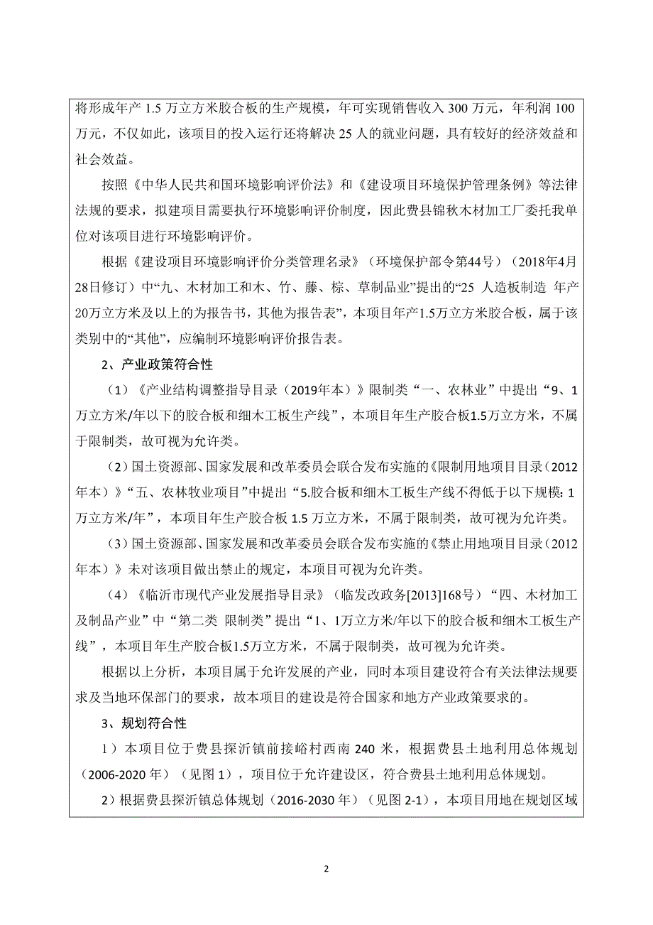 费县锦秋木材加工厂年产1.5万立方米胶合板项目环评报告表_第4页