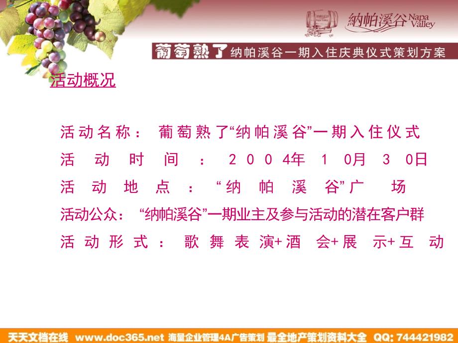 地产活动-北京纳帕溪谷一期入住庆典仪式活动策划(新方向)2004-45页_第4页