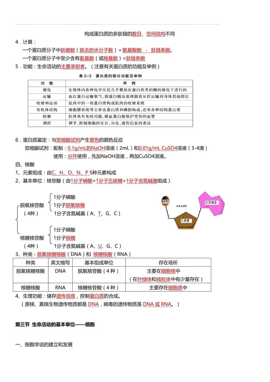2020高三生物备考重要知识点_第5页