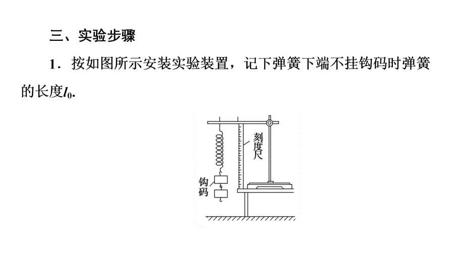 高中物理课件：第3章 实验：探究弹簧伸长量与弹簧弹力的关系_第5页