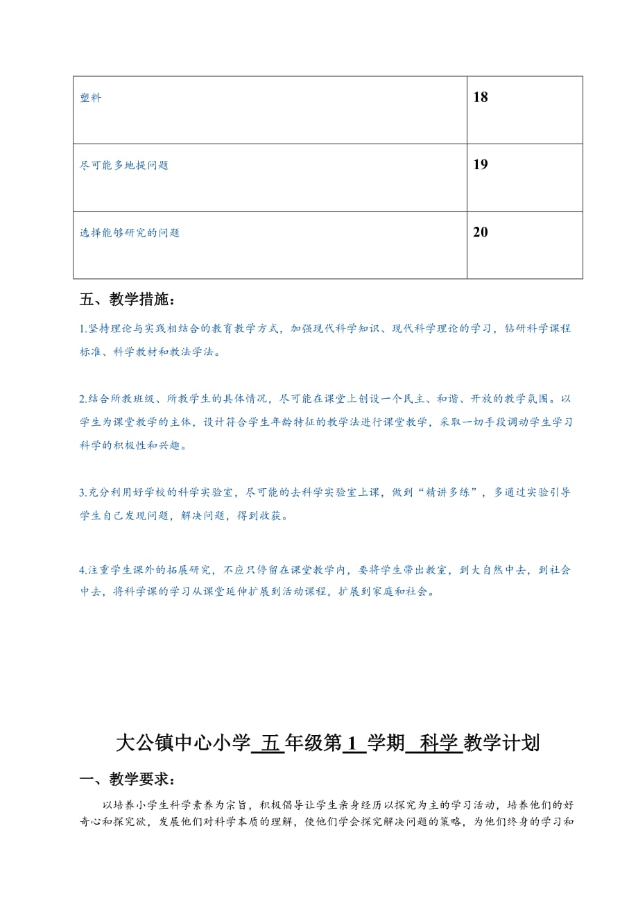 五年级科学教学计划上_第3页