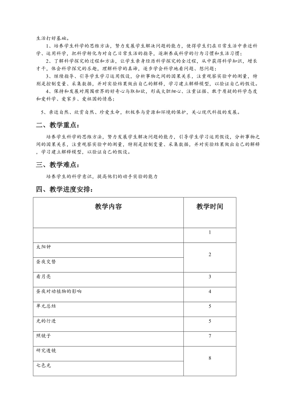 五年级科学教学计划上_第4页