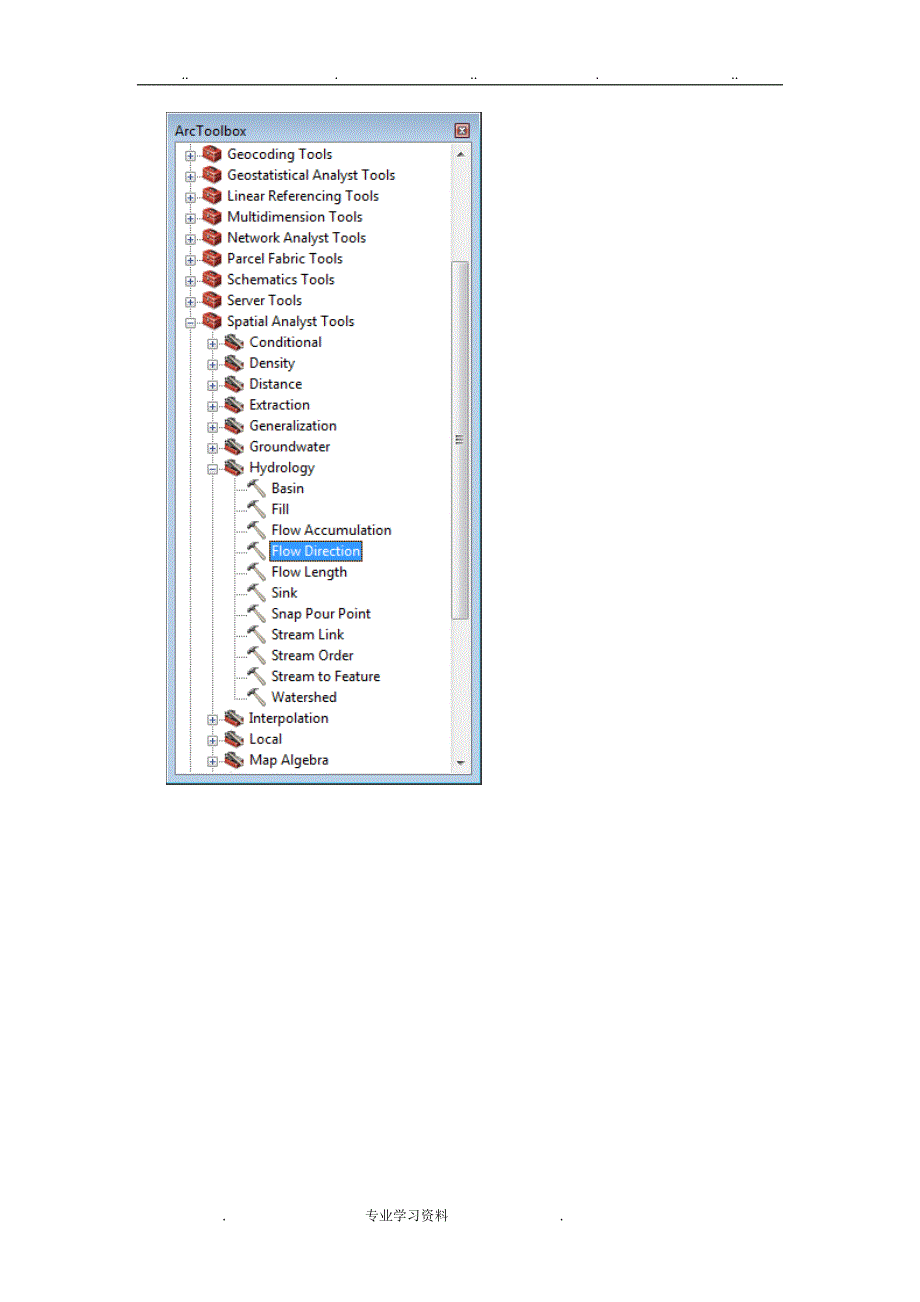 ArcGIS_在DEM的基础上划分小流域_第4页