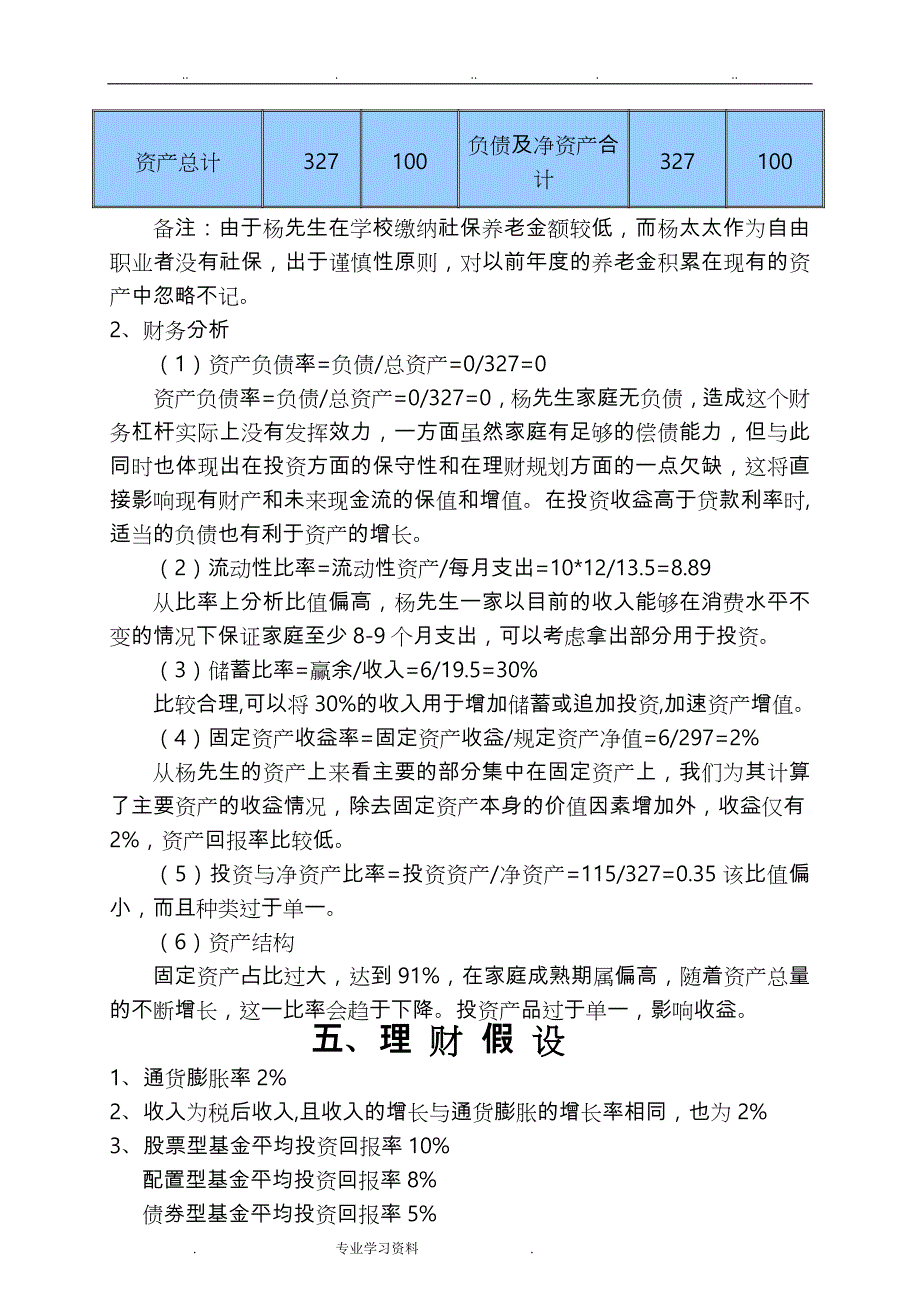 个人理财规划报告书69813_第4页