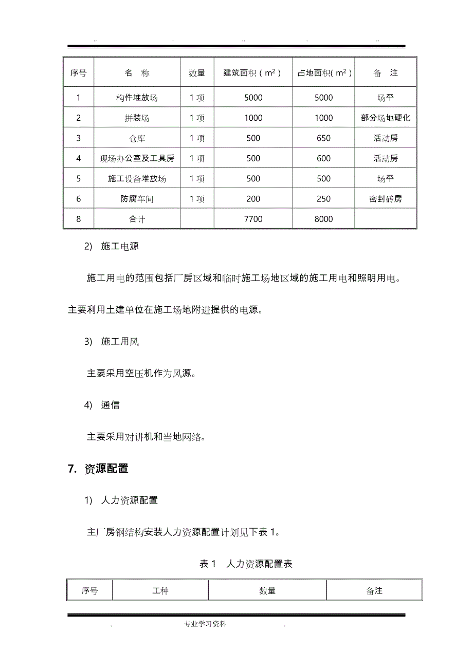 主厂房钢筋结构安装工程施工设计方案_第4页