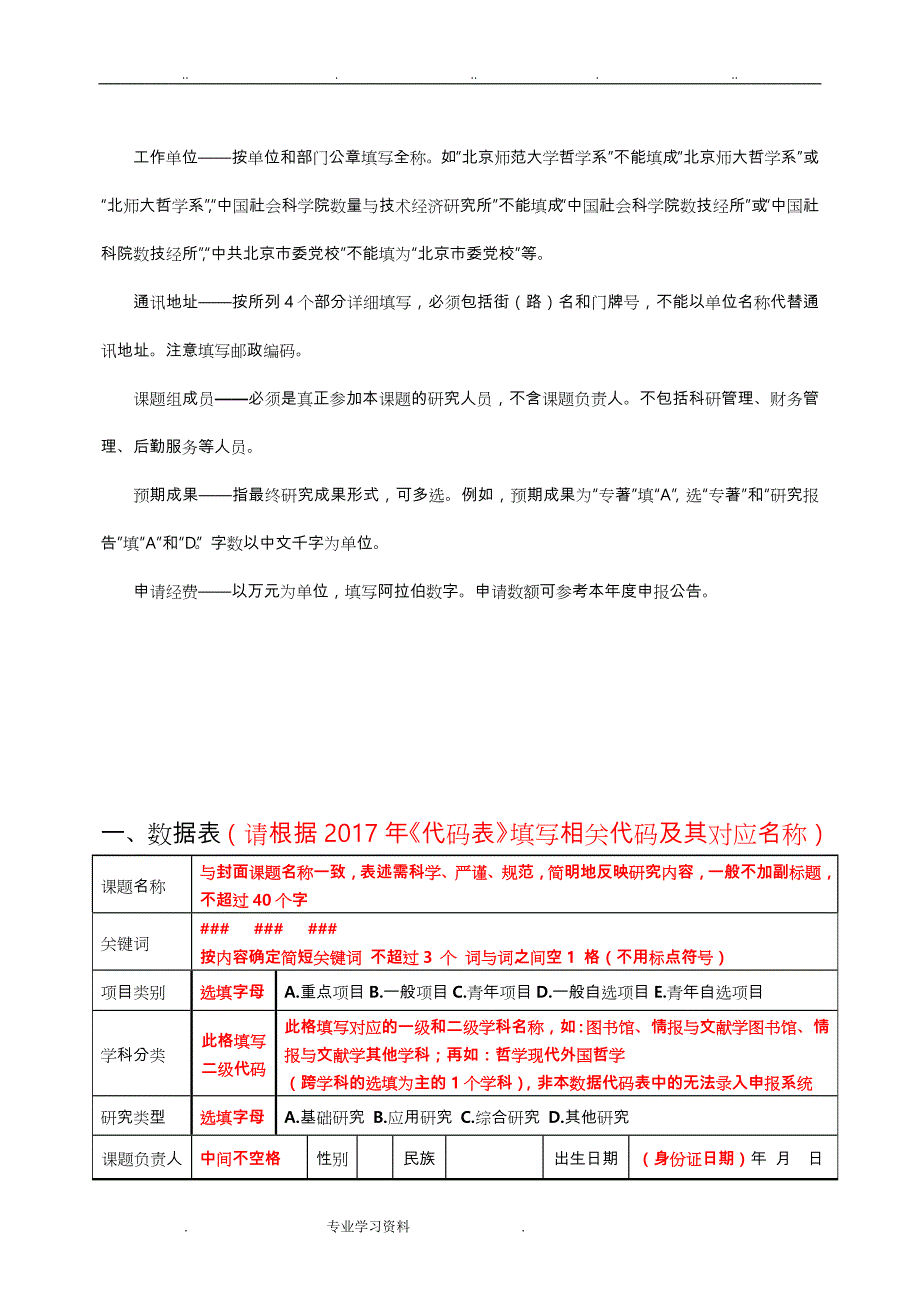 2017国家社科基金申请书模板[最新详细版]_第4页