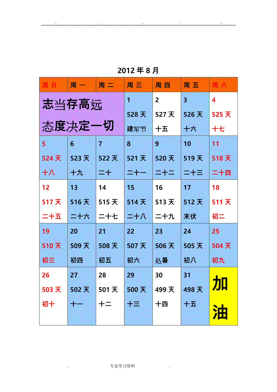 2014年考研日历、考研安排_第4页