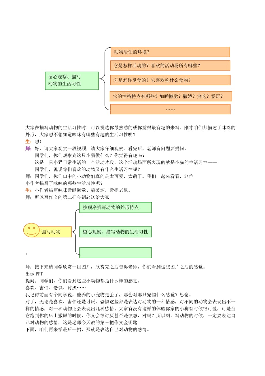 四年级上册语文作文扩展教案-第七讲 有趣的朋友-人教（部编版）_第4页