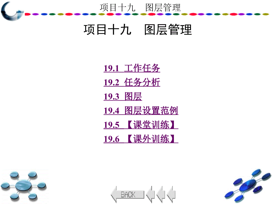 (AutoCAD2010中文版学习与实训)项目十九图层管理_第1页