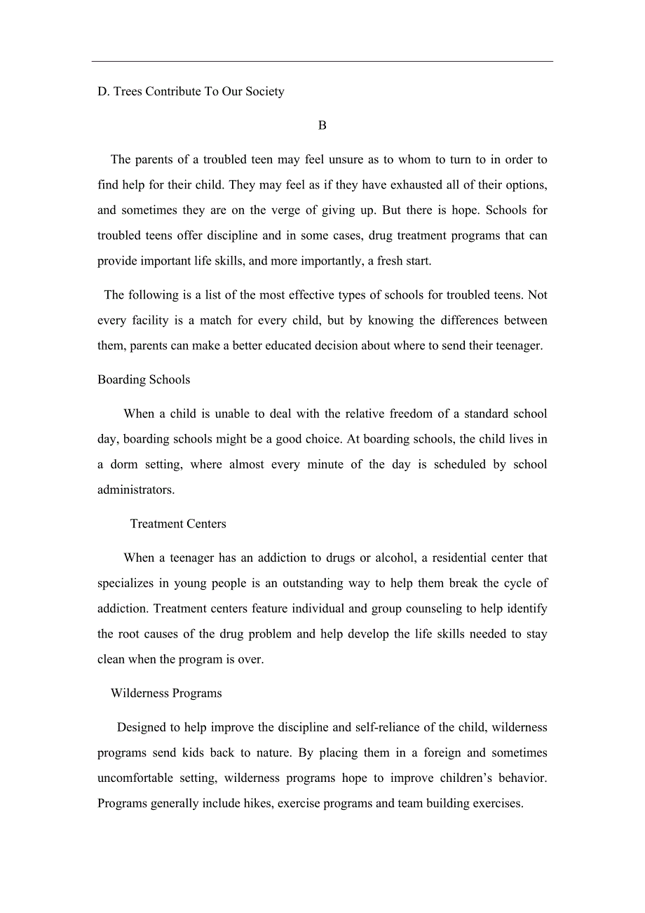 2019届安徽省滁州市定远县育才学校高三上学期期中考试英语试题（word版）_第3页