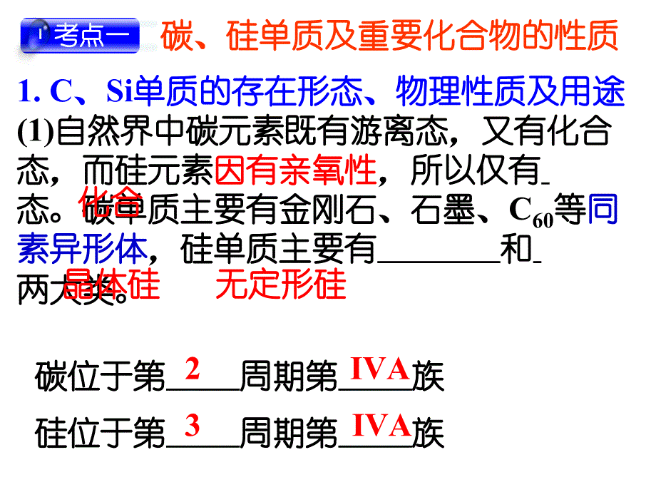 一轮复习碳、硅及无机非金属材料_第2页