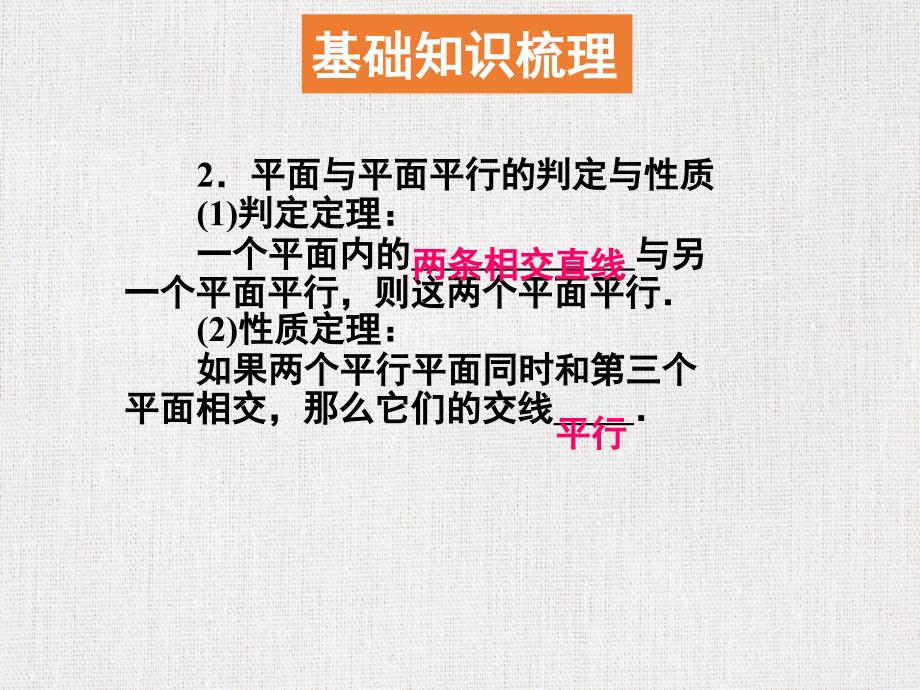 高中三年级数学优质课件精选——《空间中的平行关系》_第3页