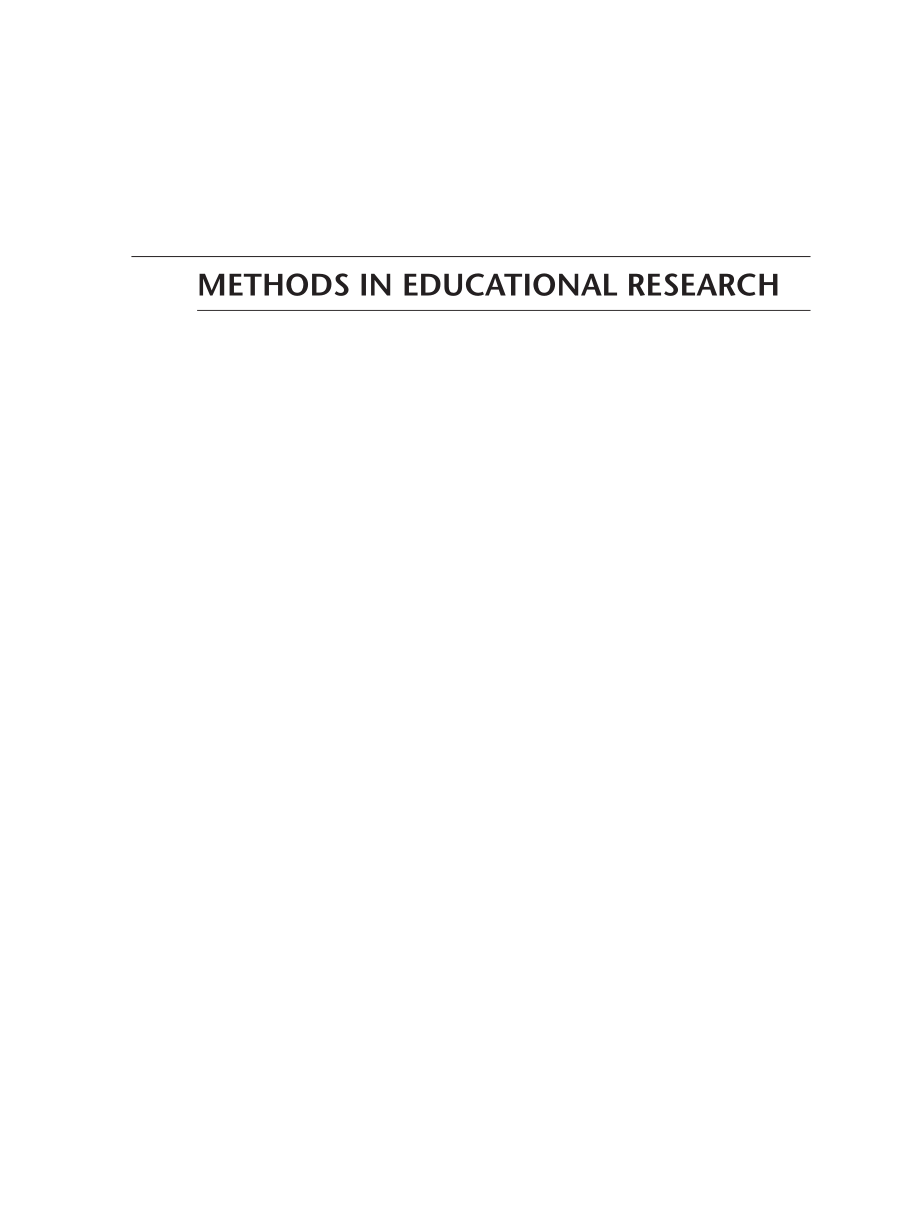 Methods in Educational Research - From Theory to Practice 2006_第3页