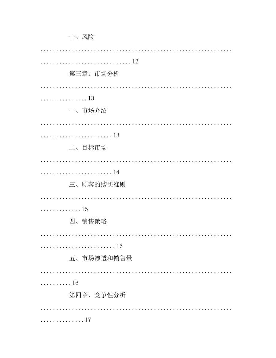 2019年年商业计划书样本_第5页