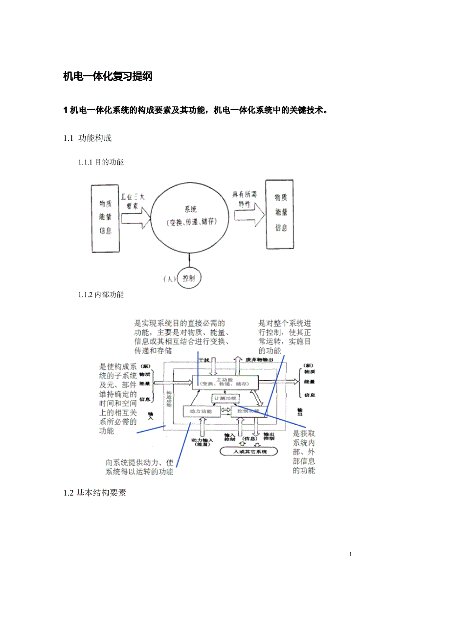 机电一体化复习提纲完全版)资料_第1页